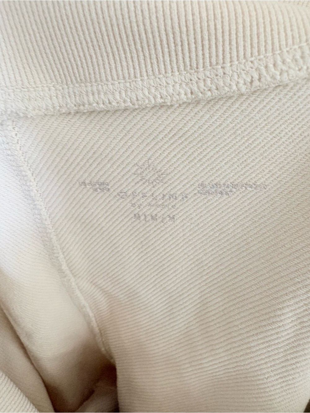 Aerie Offline High Waist Seamless Ribbed Leggings, Cream, Size Medium - Picture 7 of 7